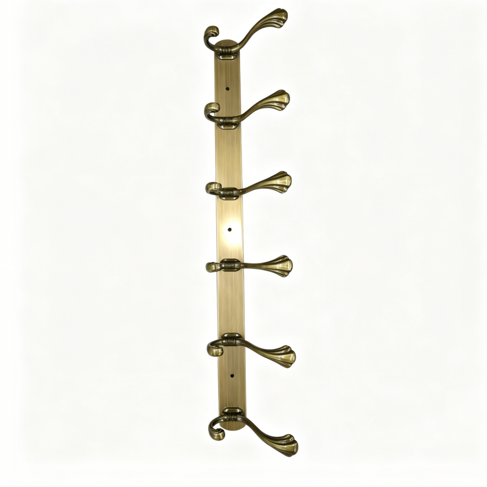 898807 - 6-Hook Wall Mounted Coat Rack - 54.5cm×3.7cm