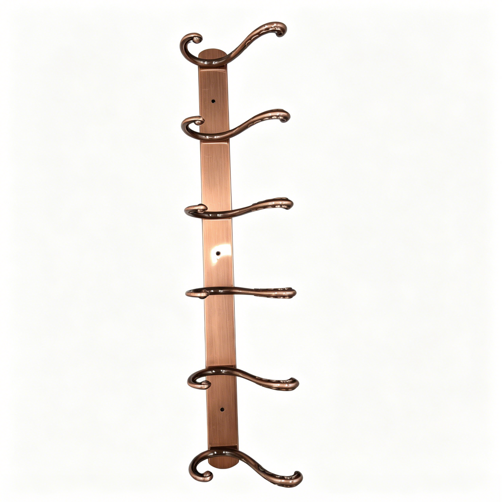 898852 - 6-Hook Wall Mounted Coat Rack - 54.5cm×3.7cm