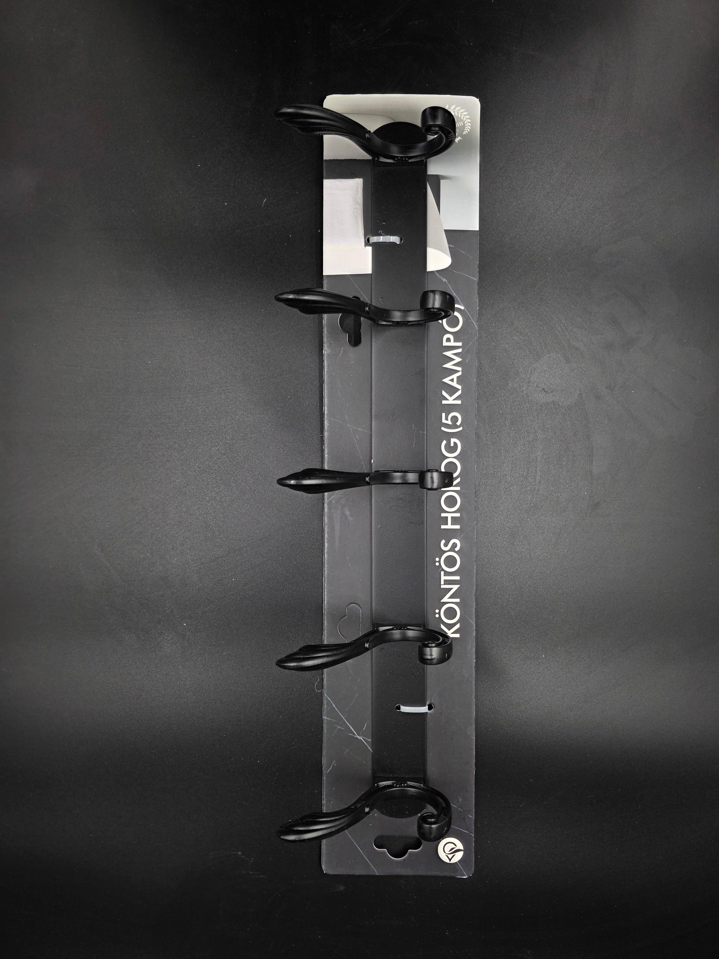 898890 - 5-Hook Wall Mounted Coat Rack - 44.6cm×3.7cm