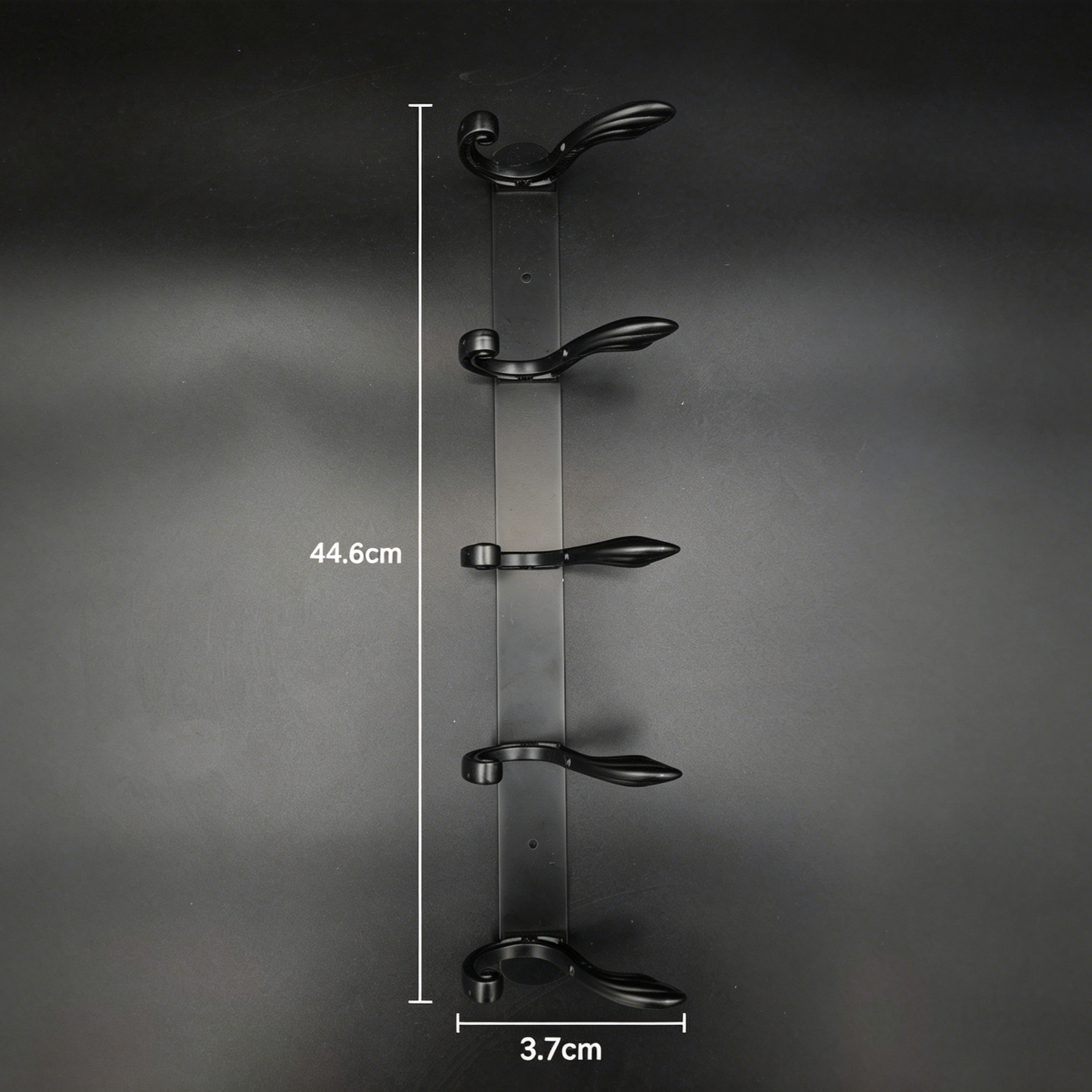 898890 - 5-Hook Wall Mounted Coat Rack - 44.6cm×3.7cm