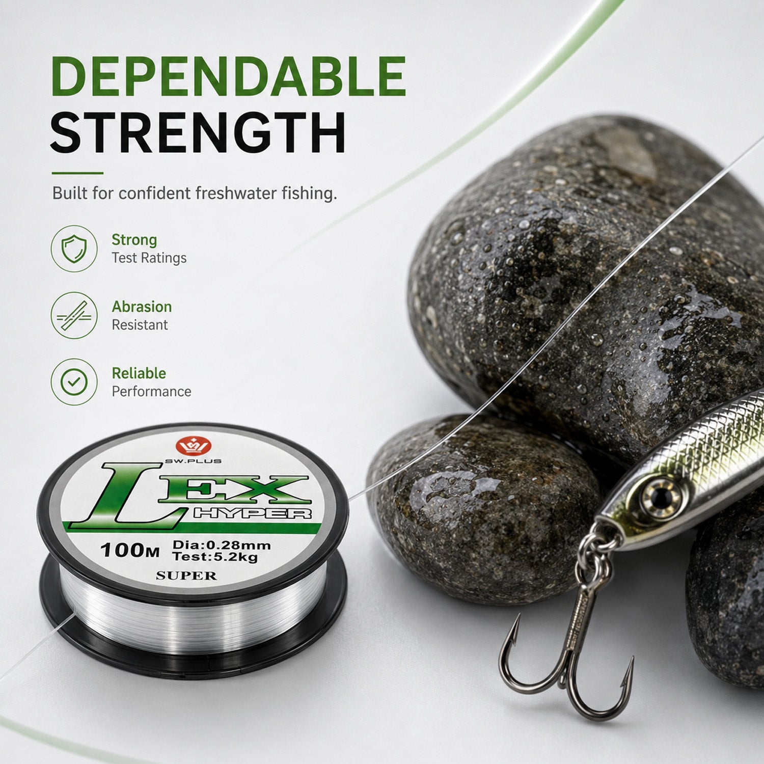 100m Monofilament Fishing Line