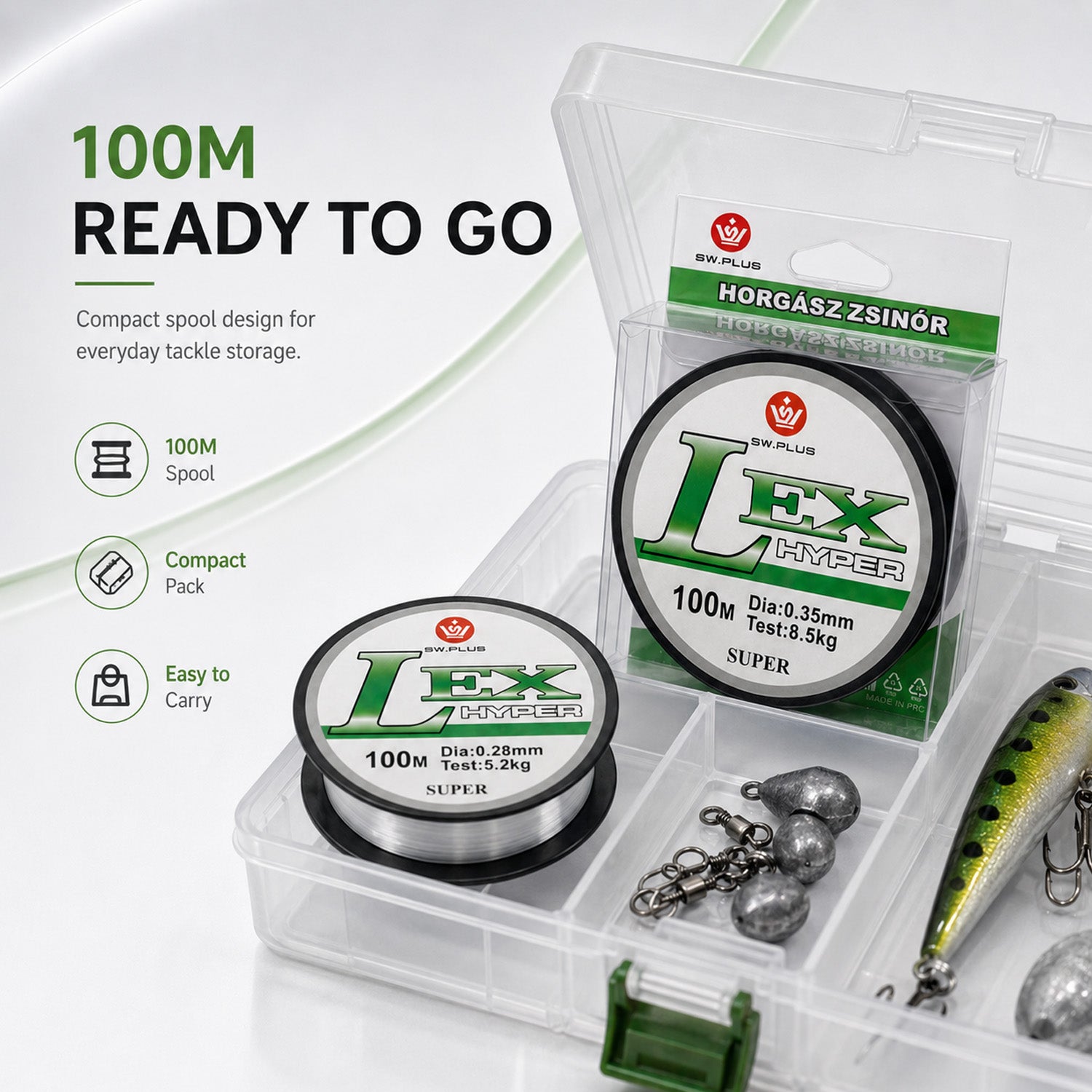 100m Monofilament Fishing Line