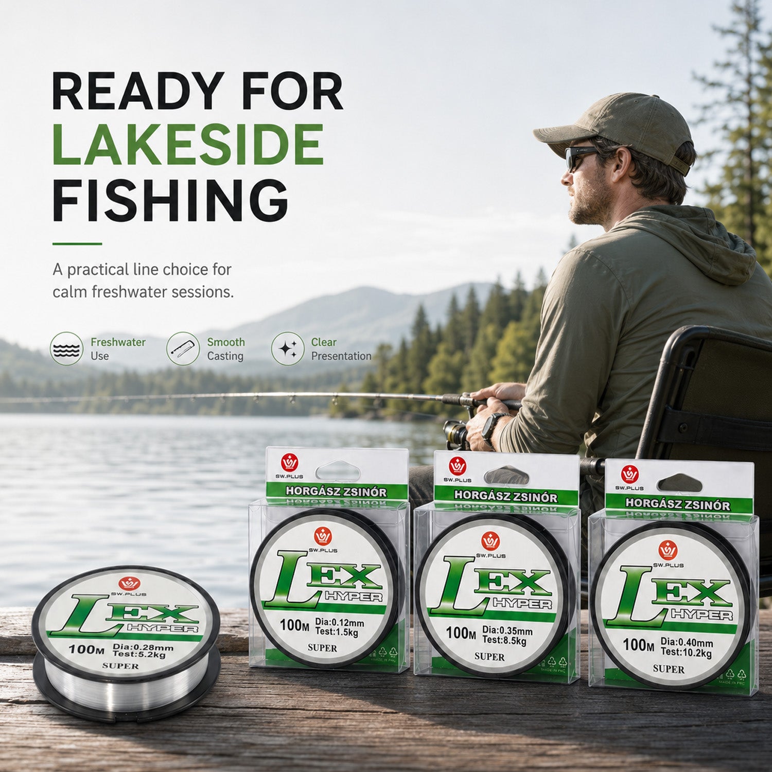 100m Monofilament Fishing Line