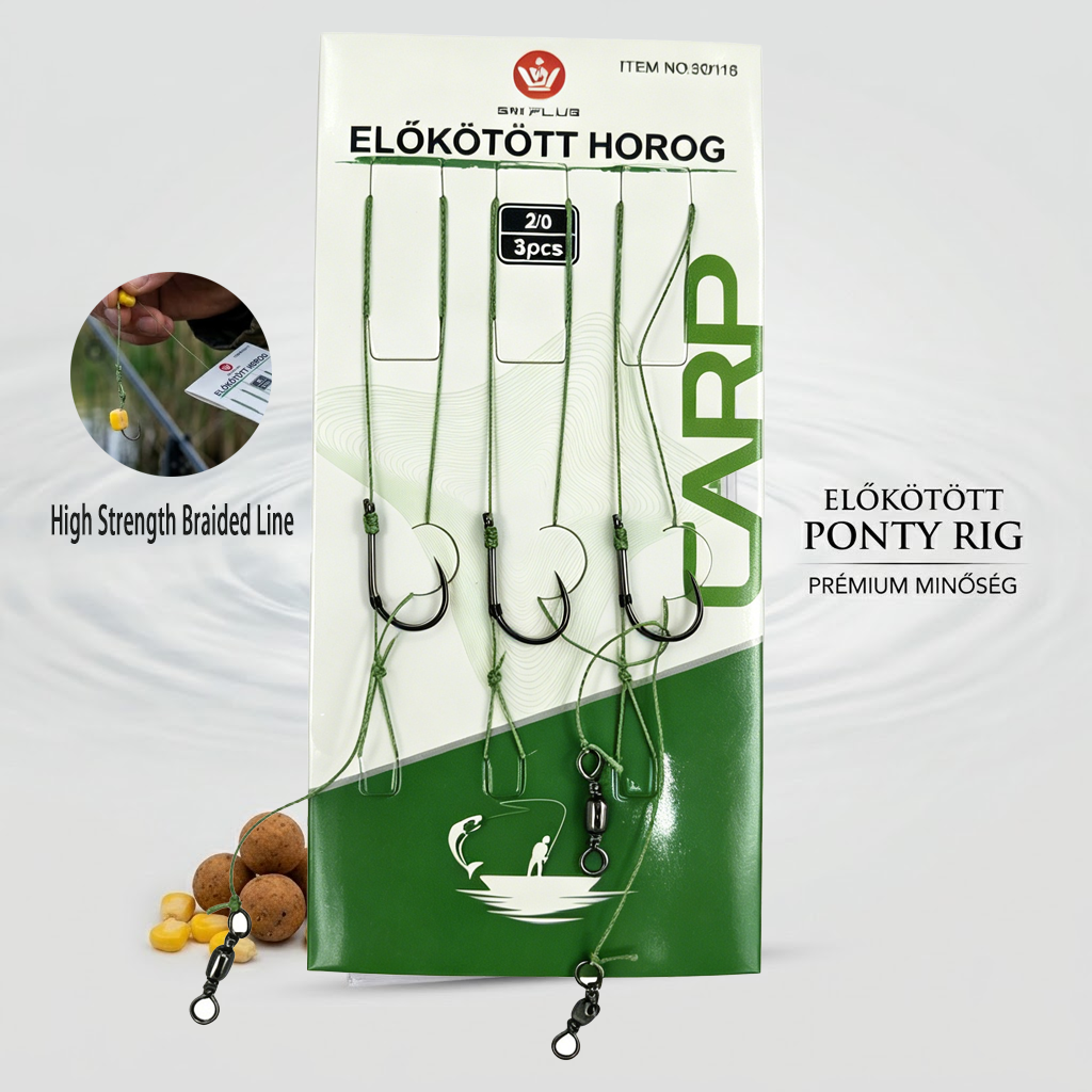 Pre-Tied Fishing Hook Rig Set