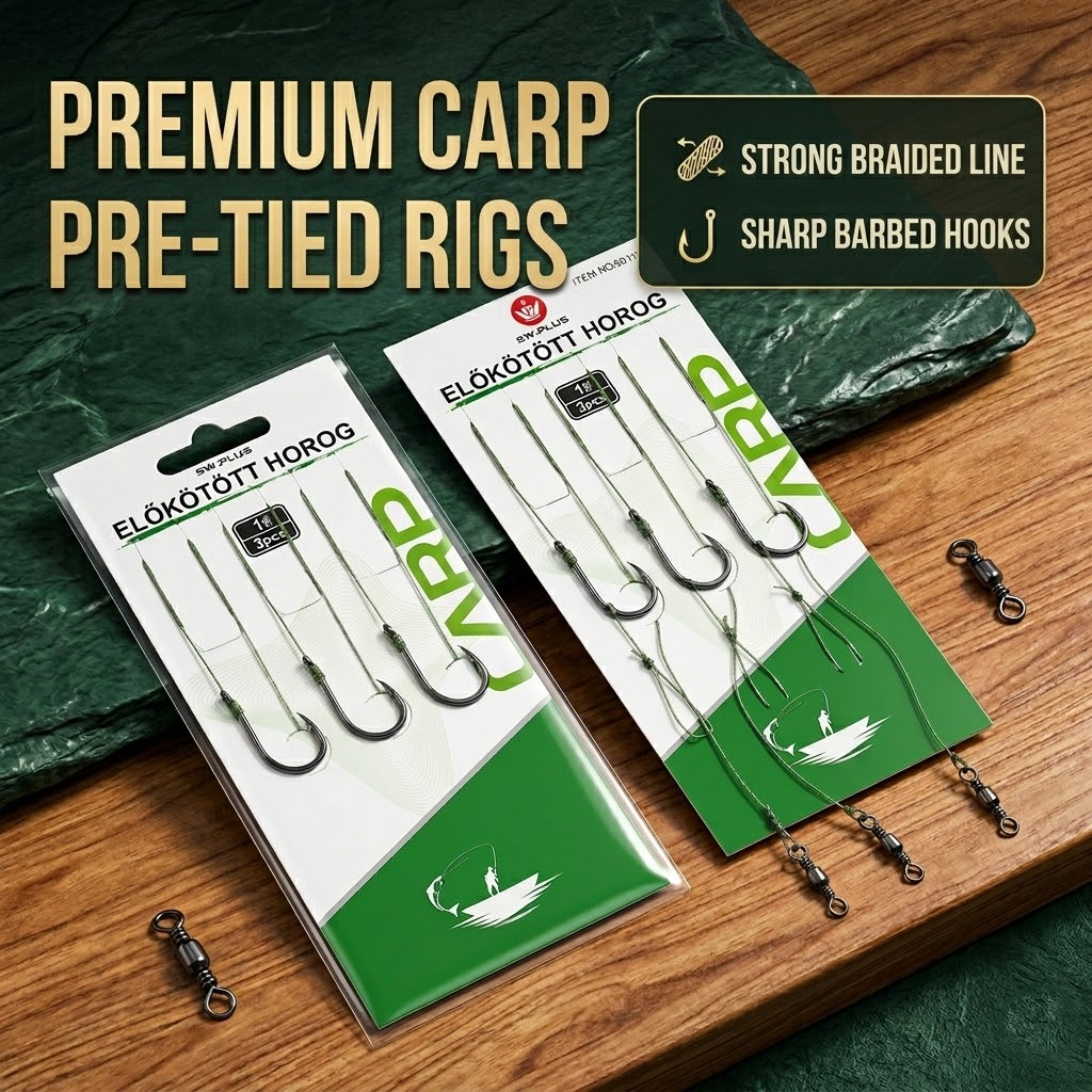 Pre-Tied Fishing Hook Rig Set