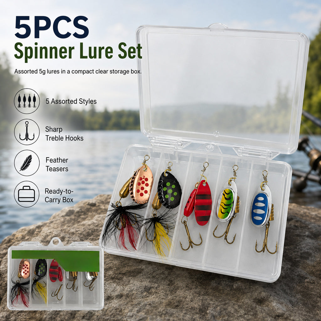 90295 - 5-Pack 5g Fishing Lure Hook Set