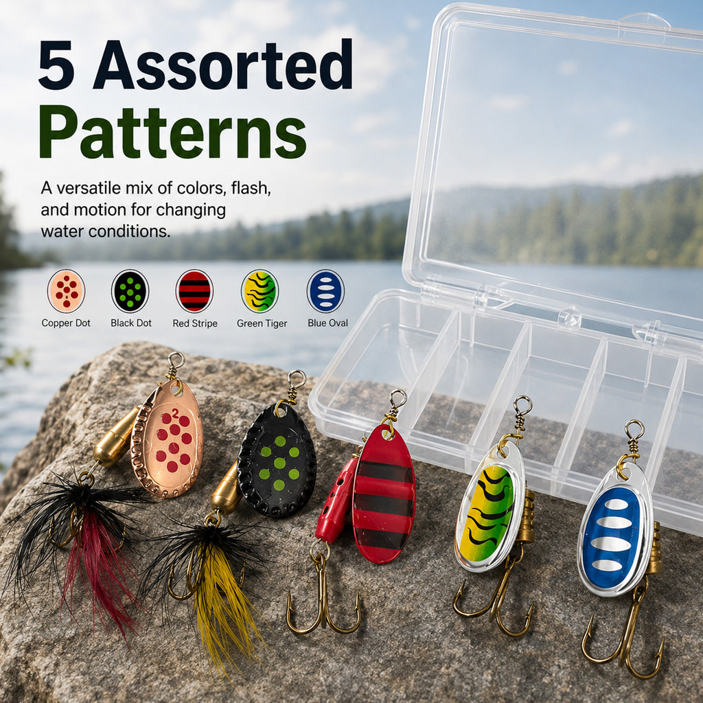 90295 - 5-Pack 5g Fishing Lure Hook Set