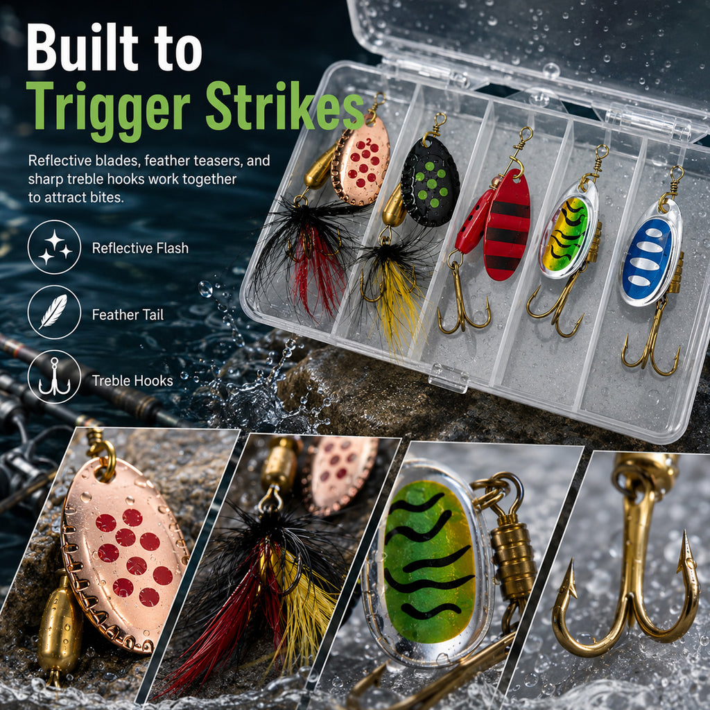 90295 - 5-Pack 5g Fishing Lure Hook Set