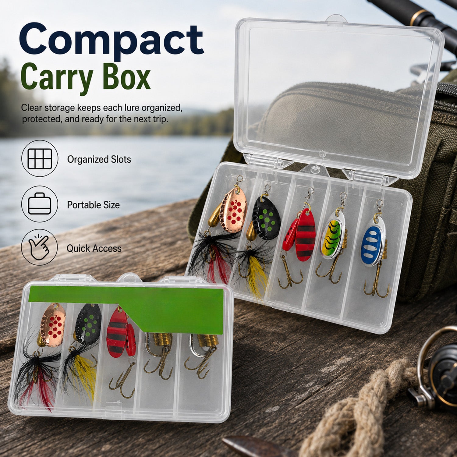 90295 - 5-Pack 5g Fishing Lure Hook Set