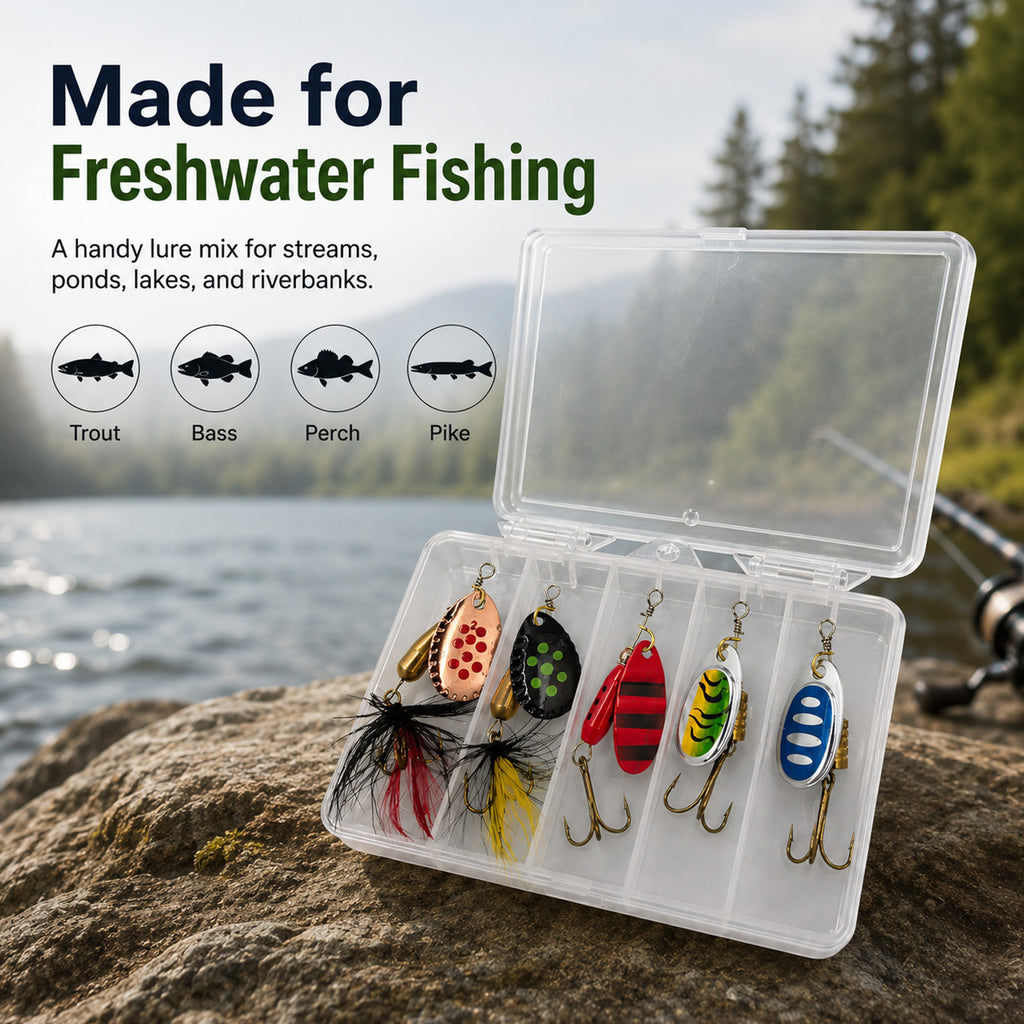 90295 - 5-Pack 5g Fishing Lure Hook Set