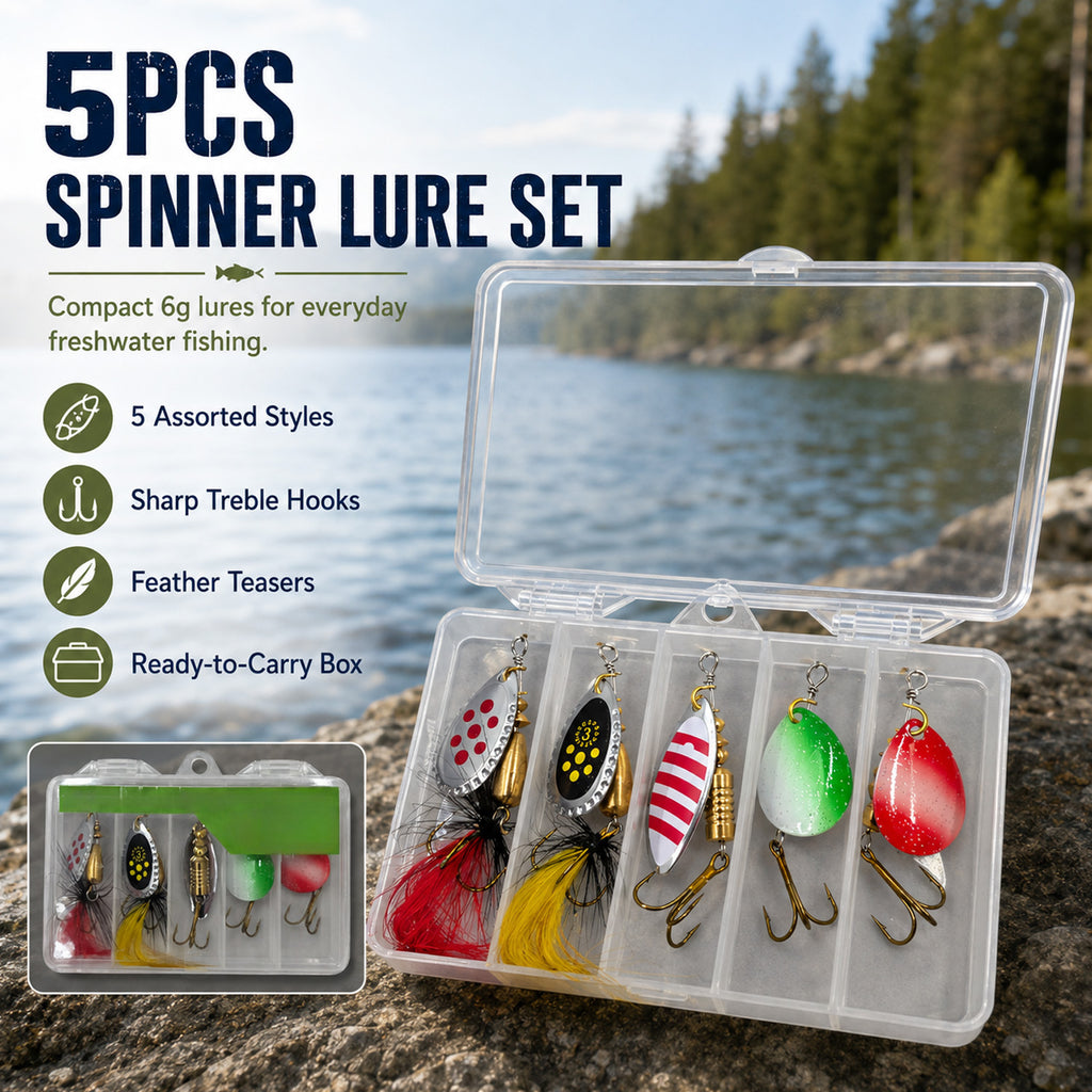 90296 - 5-Pack 6g Fishing Lure Hook Set