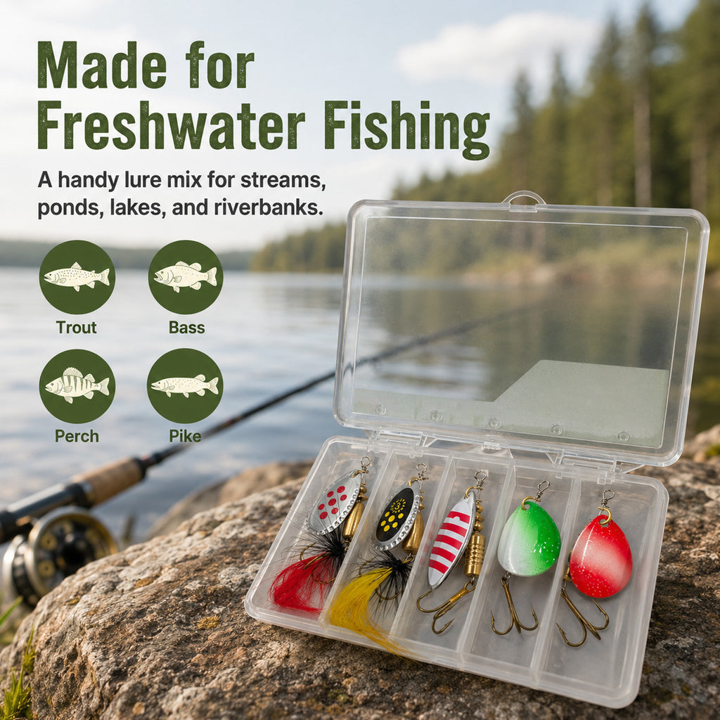 90296 - 5-Pack 6g Fishing Lure Hook Set