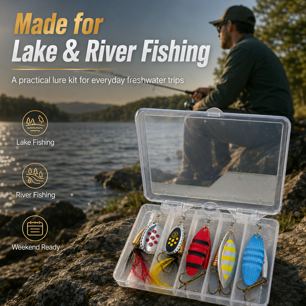 90297 - 5-Pack 8g Fishing Lure Hook Set