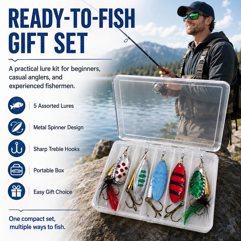 90298 - 5-Pack 10g Fishing Lure Hook Set