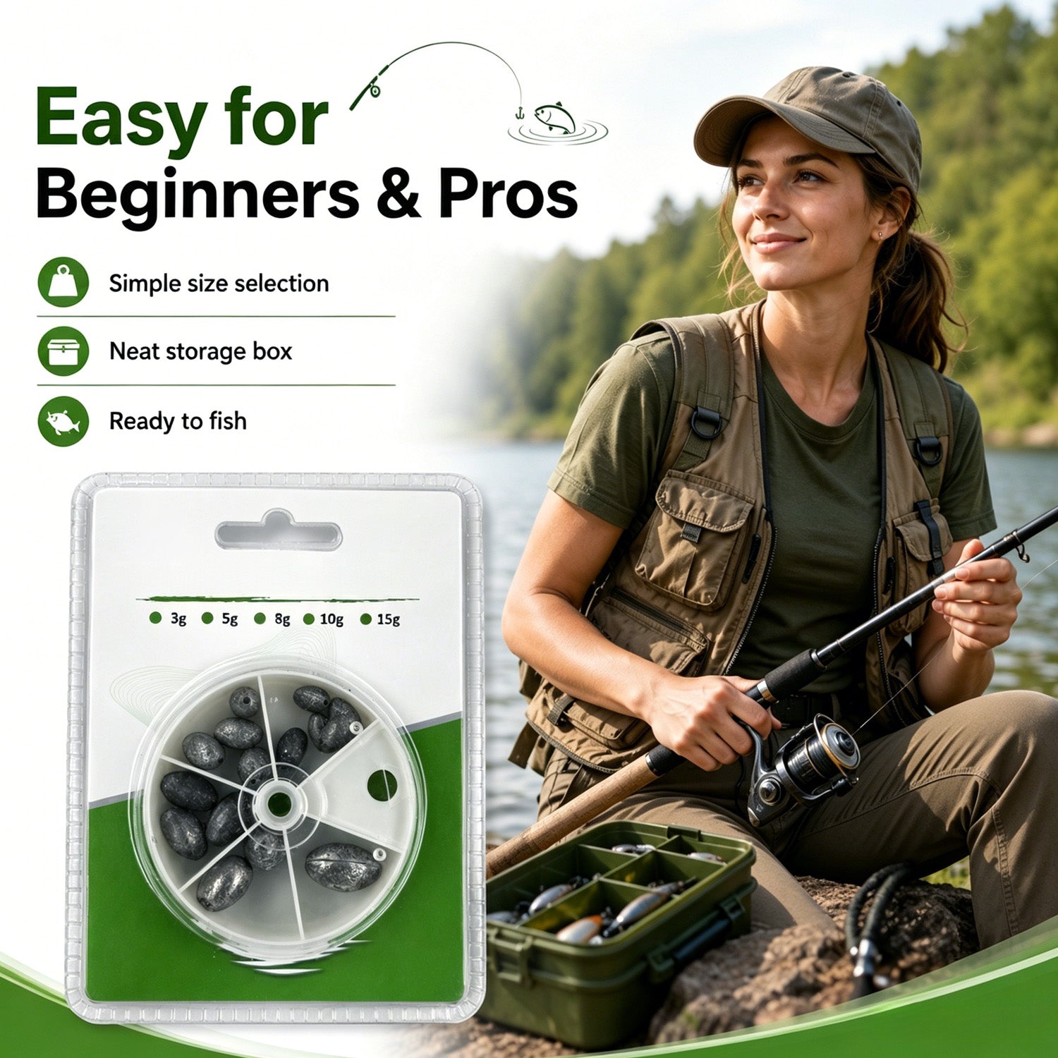 90321 - Fishing Lead Sinker Set