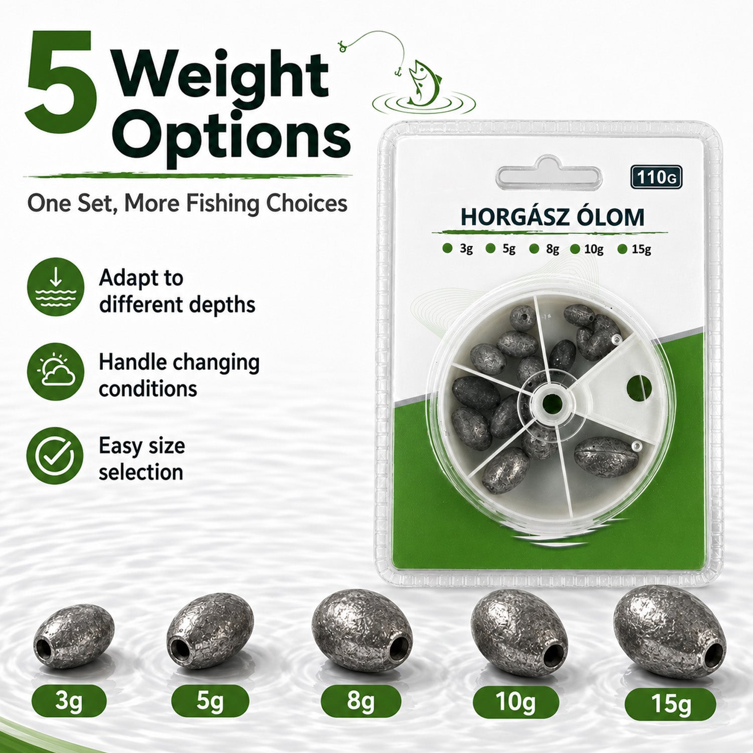 90321 - Fishing Lead Sinker Set