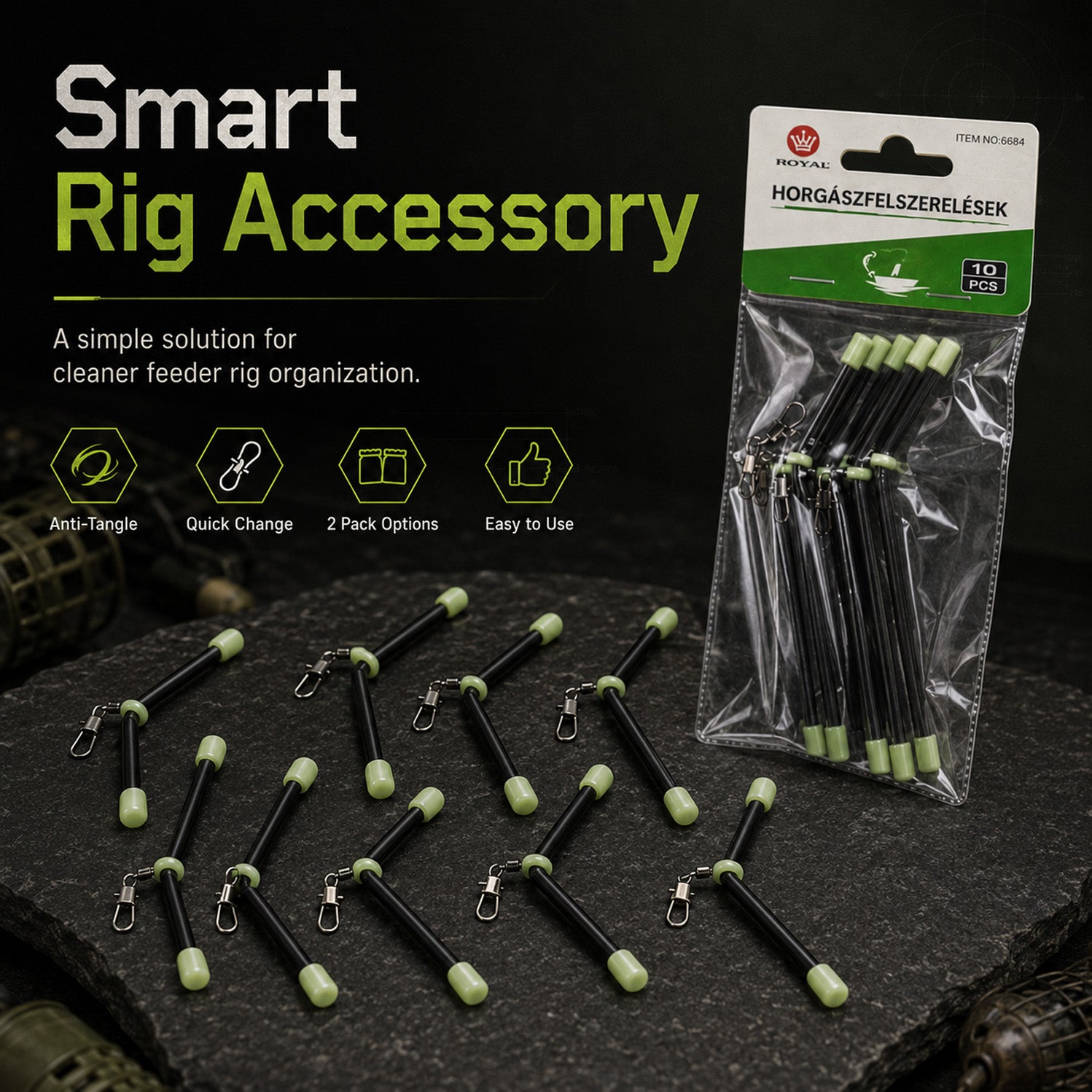 90434 - 10cm Anti-Tangle Fishing Boom Rig - 款式相同，长度不同