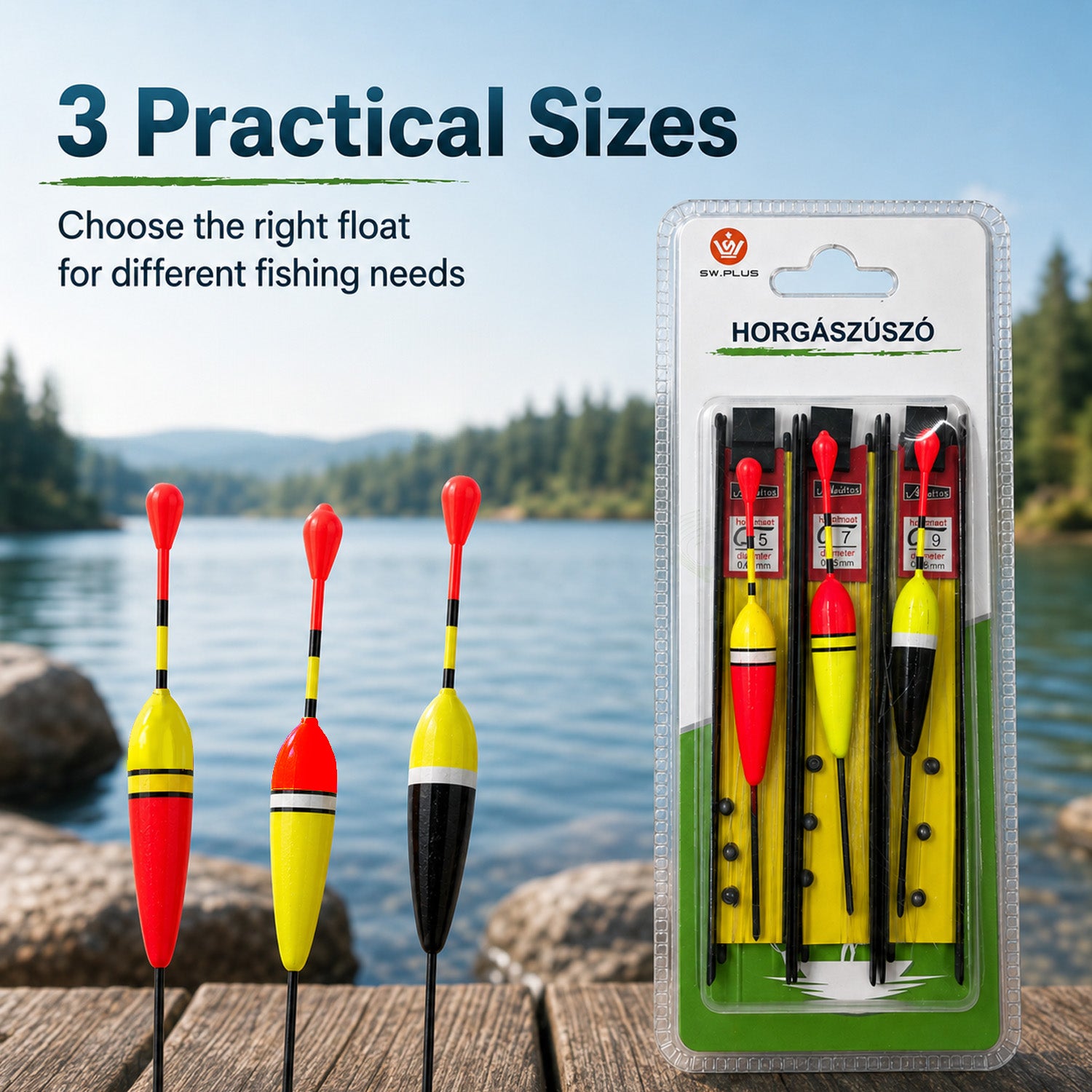 90441 - High-Visibility Fishing Floats Set