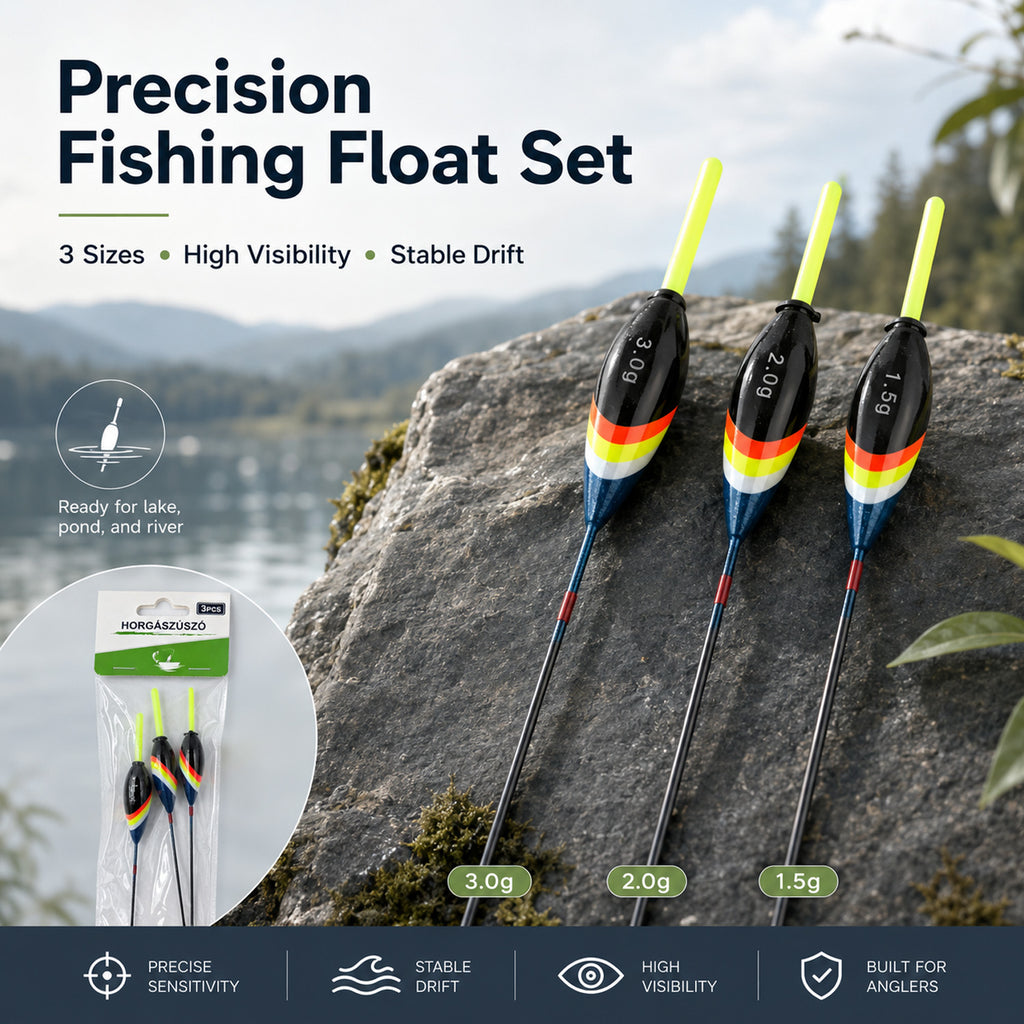 90443 - High-Visibility Fishing Floats Set - 17-18
