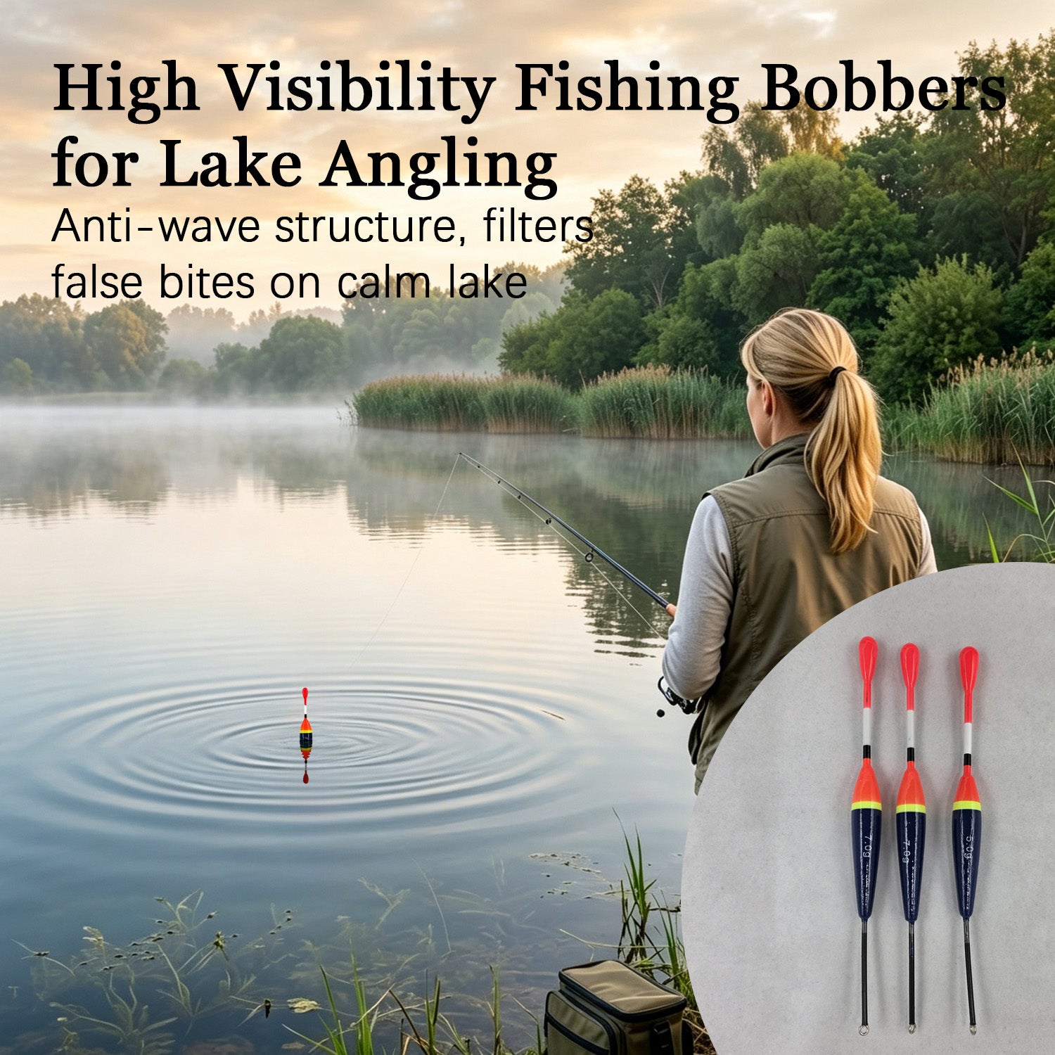 90446 - High-Visibility Fishing Floats Set - 18.5