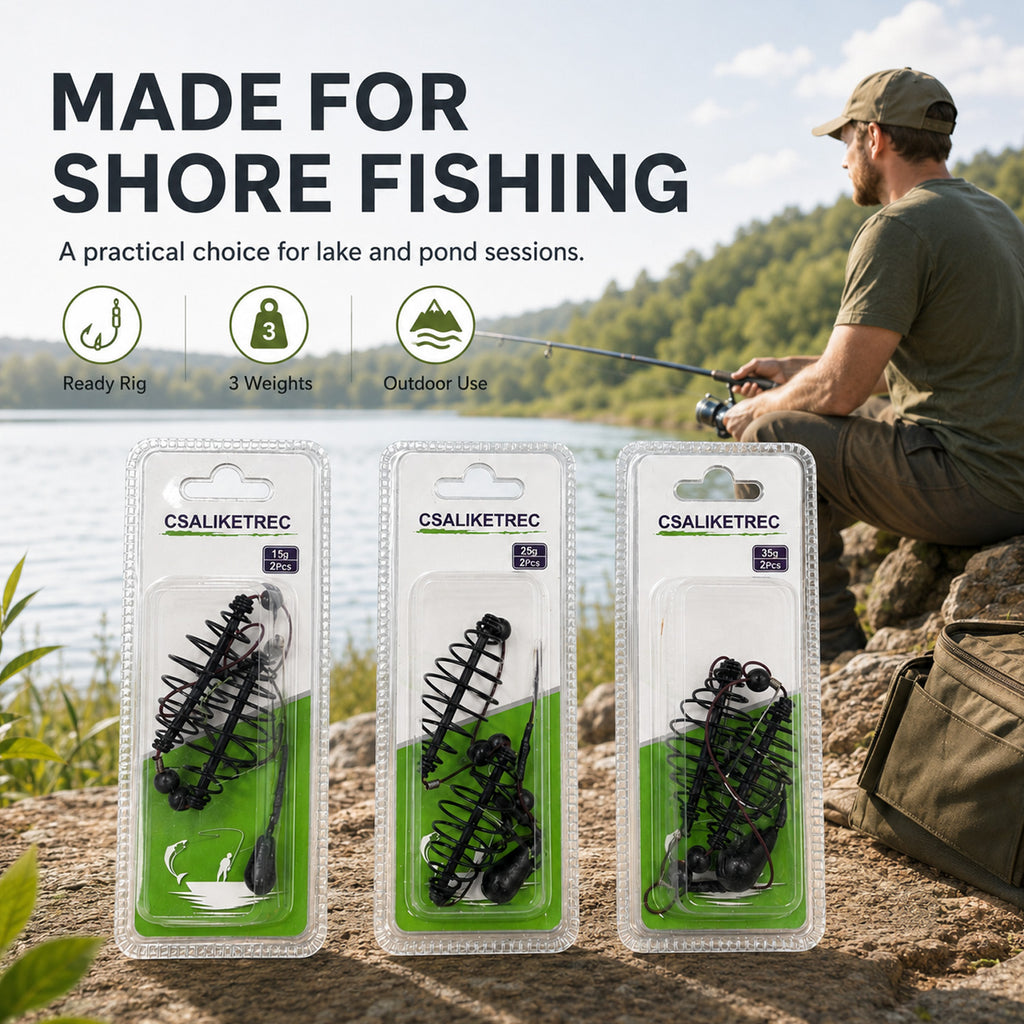2-Pack Carp Bait Cage Feeder