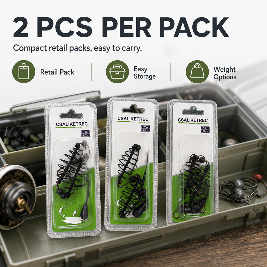 2-Pack Carp Bait Cage Feeder