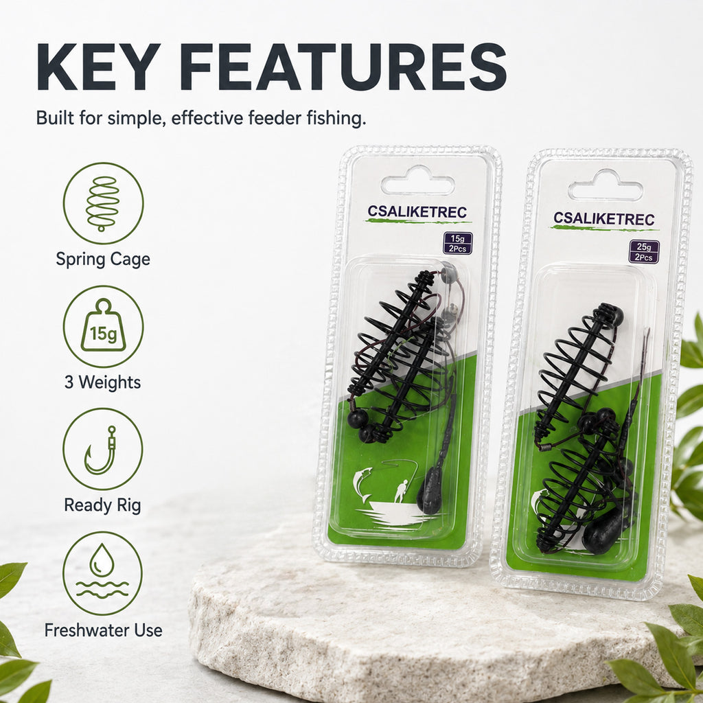2-Pack Carp Bait Cage Feeder
