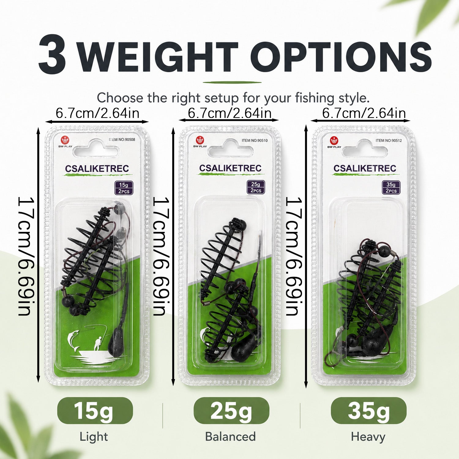 2-Pack Carp Bait Cage Feeder