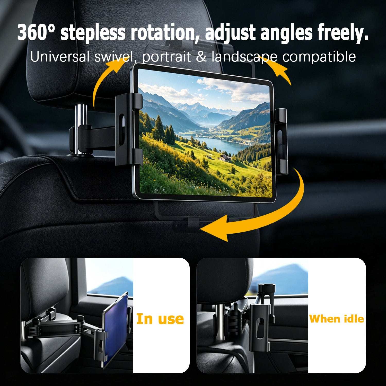 B07WDN38ZW - Car Headrest Backseat Holder
