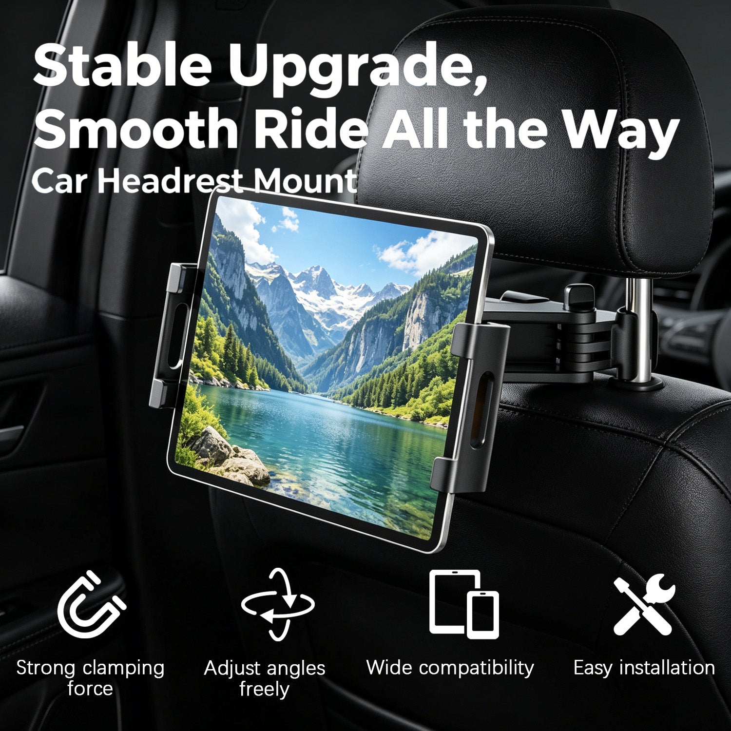 B07WDN38ZW - Car Headrest Backseat Holder