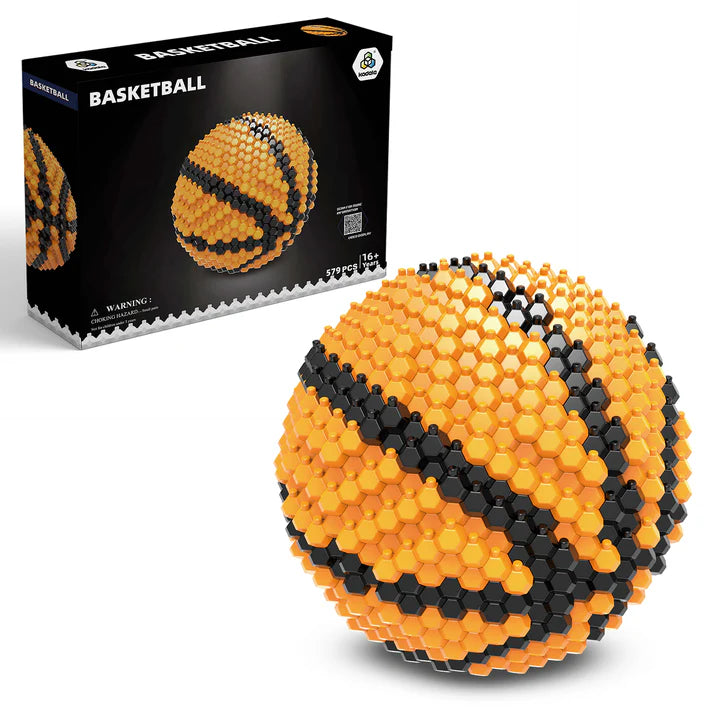 KADELE Basketball Block Set, Adults challenging STEM Block Decorations, Miniature 3D Educational Toys for Ages 16 and Above,(579 Pieces)
