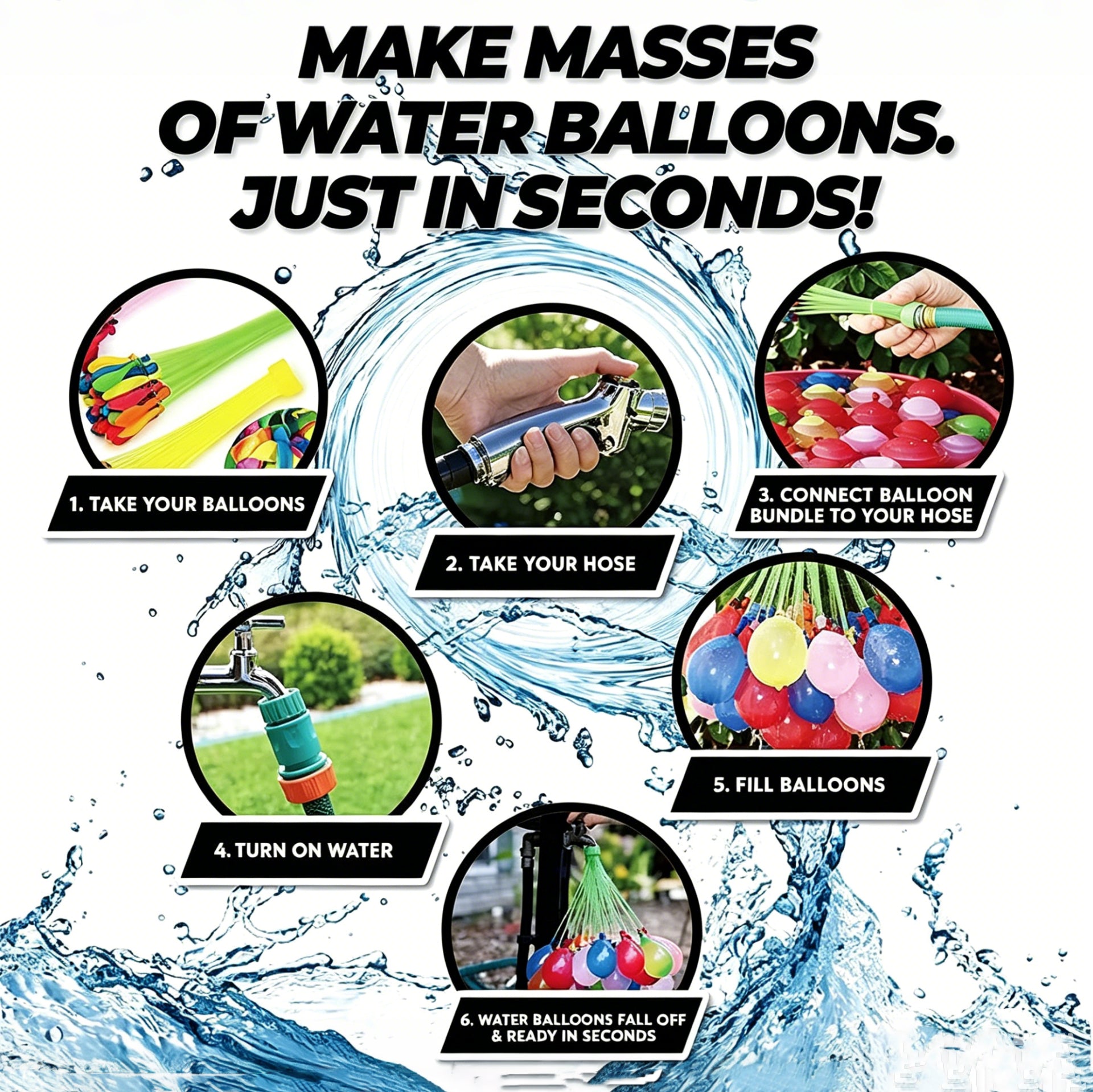 CX14008 - 111-Pack Quick Fill Water Balloons