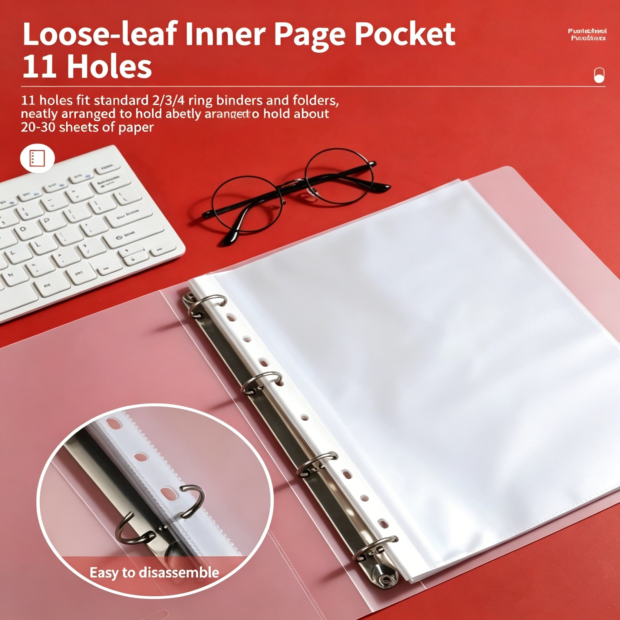 P9837 - 100-Pack A4 Document Pockets