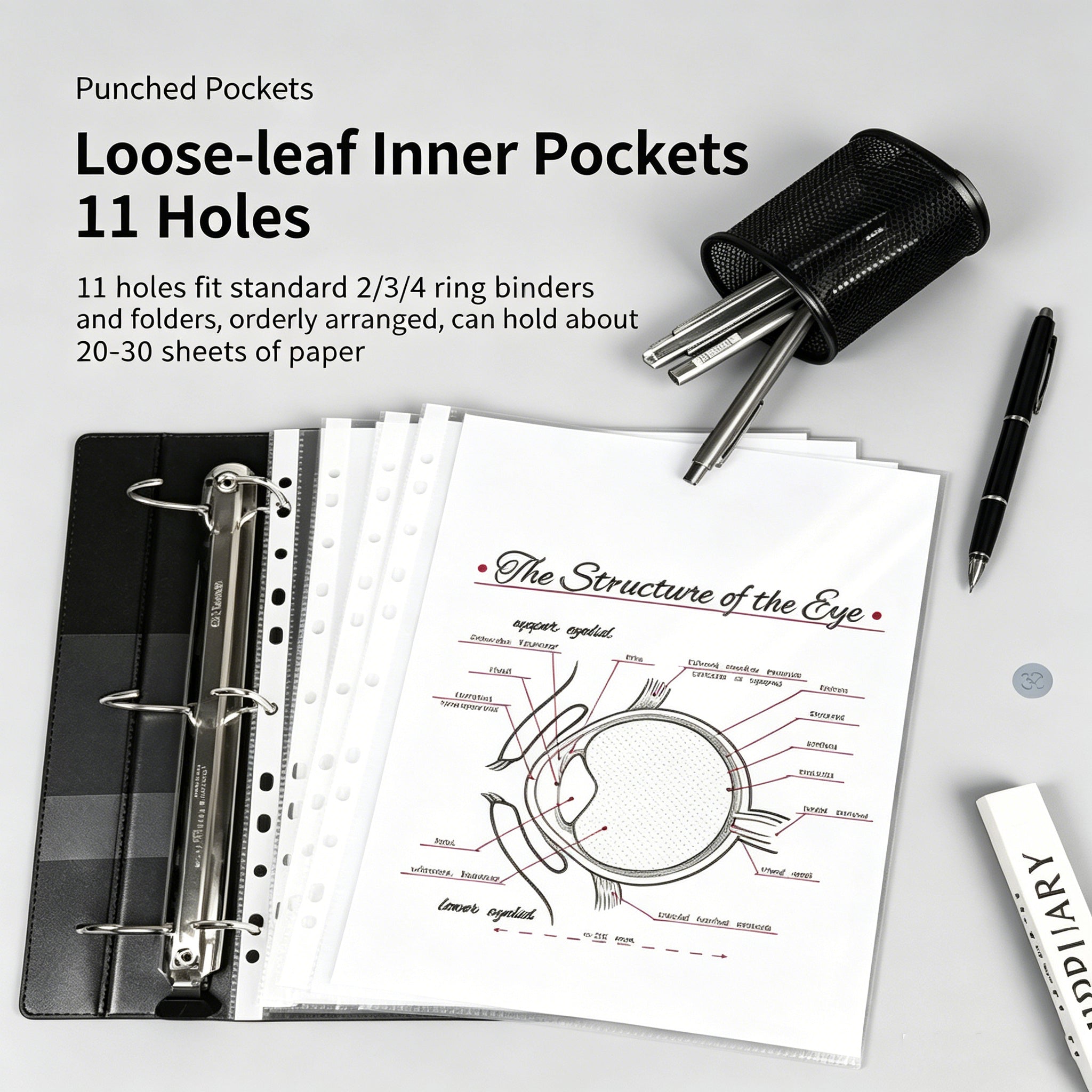 P9837 - 100-Pack A4 Document Pockets