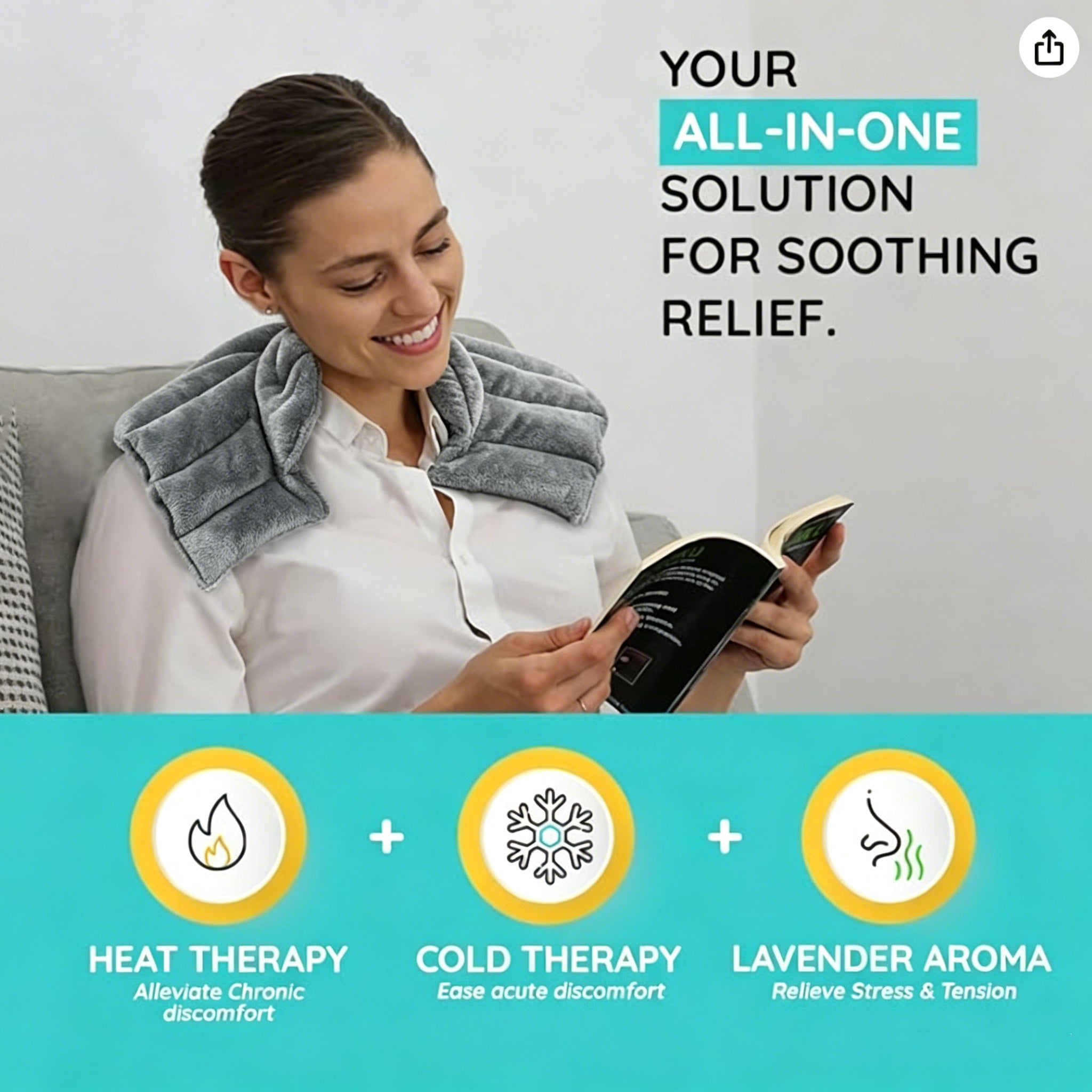 X00126323B - Microwavable Herbal Neck and Shoulder Heating Pad