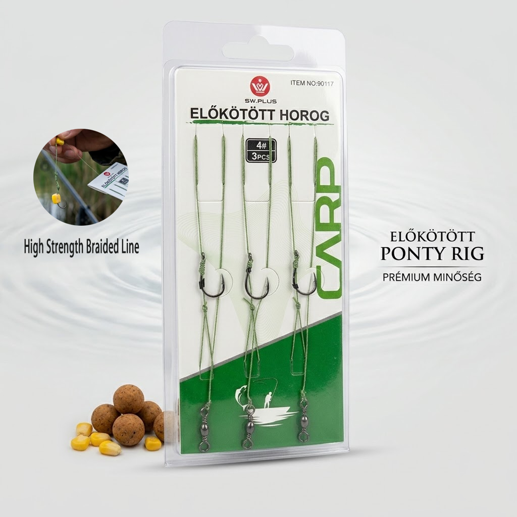 Pre-Tied Fishing Hook Rig Set
