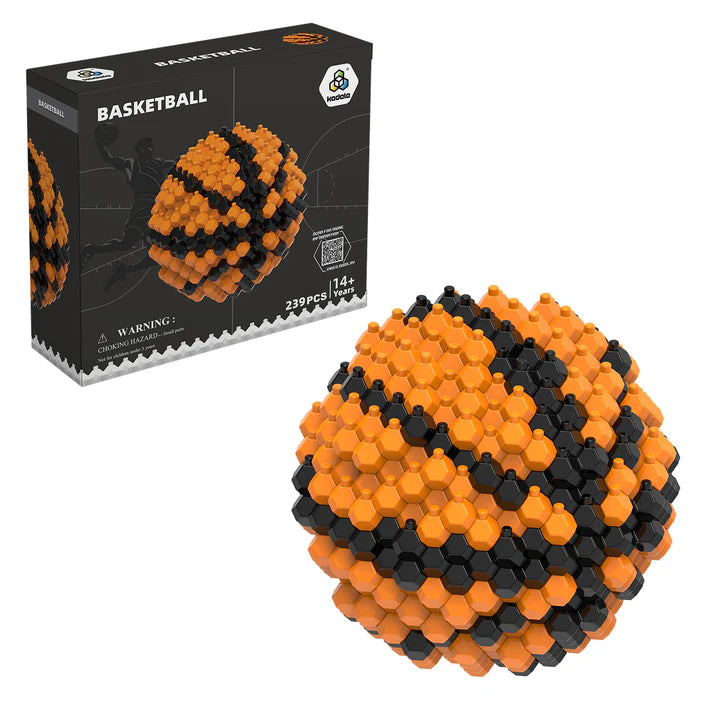 Kadele Mini Basketball Brick Set | 239PCS 3D Puzzle for Adults & Collectors, Display/Play Gift