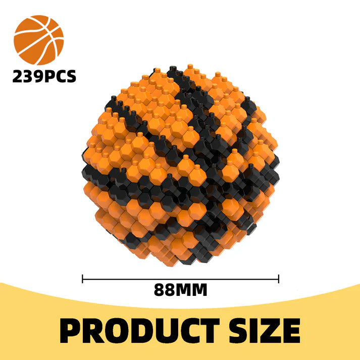 Kadele Mini Basketball Brick Set | 239PCS 3D Puzzle for Adults & Collectors, Display/Play Gift